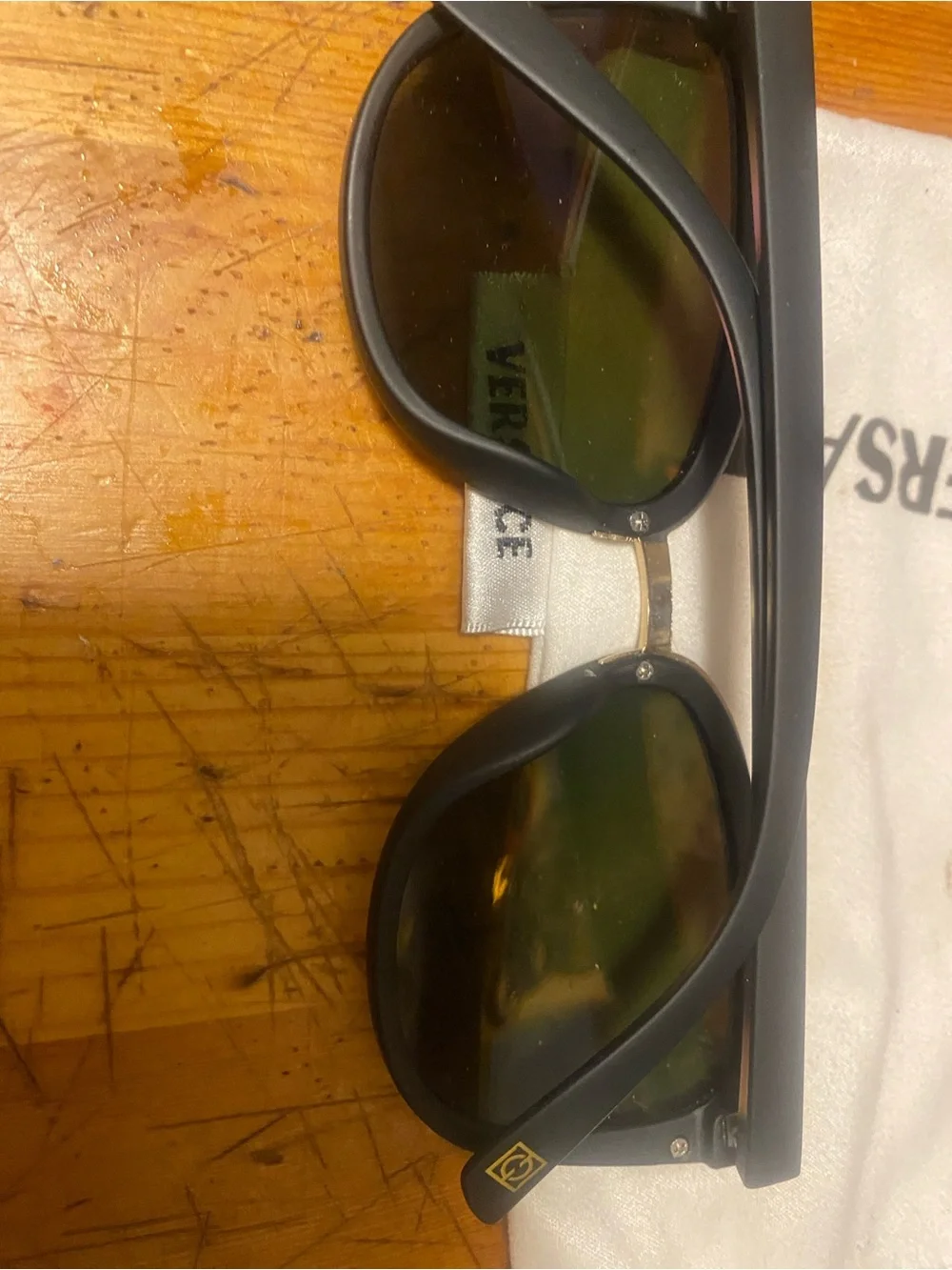Mirrored Cat Eye Sunglasses - Black Frame with Orange-Red Lenses